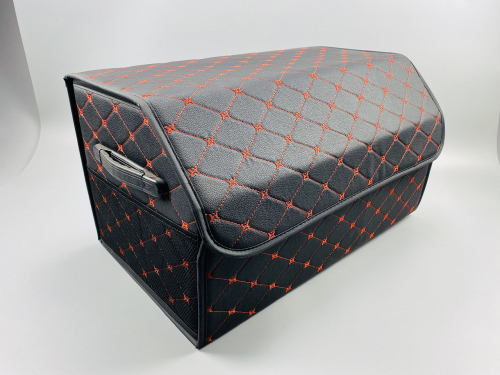 Автомобільний органайзер для зберігання сумка багажник, Органайзер для авто екошкіра преміум складаний Мукачево - фото 8