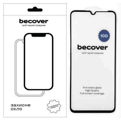 Стекло защитное BeCover Realme C51 10D Black (711343) Винница