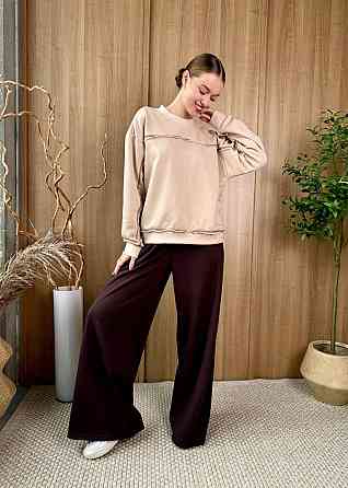 Женский стильный повседневный костюм из трехнитки диагональ Одесса