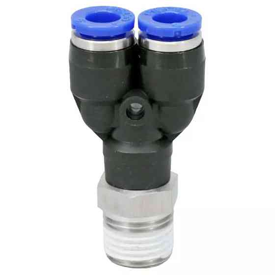 Фітинг Y-подібний 1/2" для пластикових трубок зовнішнє різблення 10мм Одеса