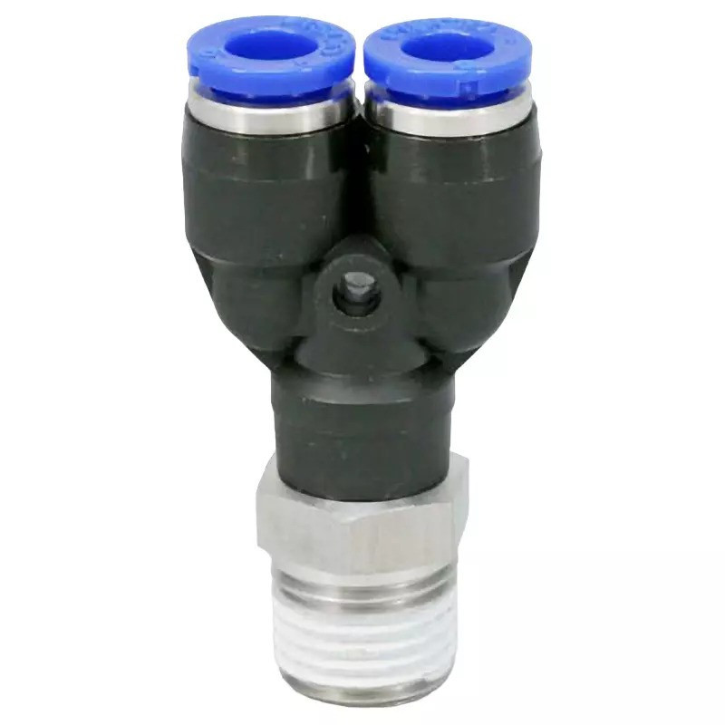 Фітинг Y-подібний 1/2" для пластикових трубок зовнішнє різблення 10мм Одеса - фото 2