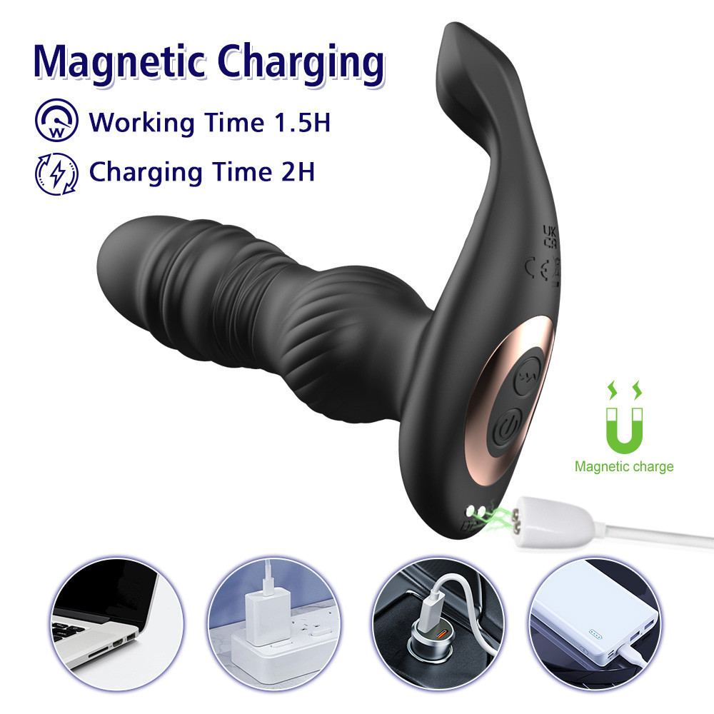 Масажер простати - Erospace Men’s Play Thrusting Prostate Massager B4 Sex Aura Київ - фото 8