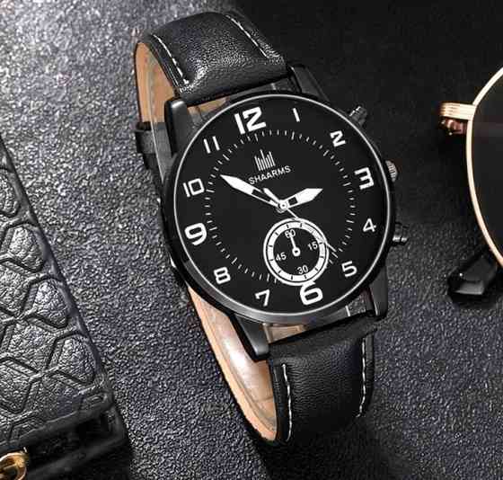 Чоловічий набір Urban Classic кварцовий годинник браслети чорний Київ
