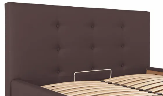 Кровать Двуспальная Manchester Comfort 160 х 190 см Fly 2231 С подъемным механизмом и нишей для белья Темно-коричневый Киев