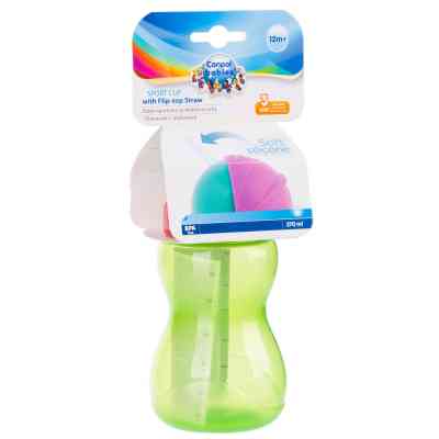 Поїльник-непроливайка Canpol babies з трубкою 270 мл салатовий (56/109_gre) Вінниця