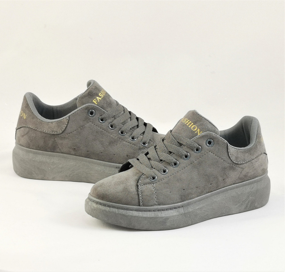 . Жіночі Кросівки Сірі A!exander Mc@ueen Сліпони Маквін Мокасини (розміри: 36,37,38) — 81-1 Дніпро - фото 2