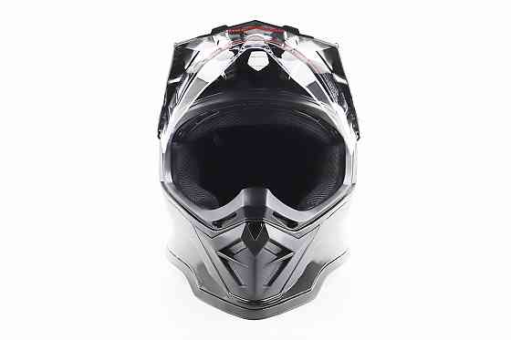 Шолом кросовий/ендуро/АТV зі склом BLD-819-7 S (55-56см), ЧОРНИЙ глянець Киев