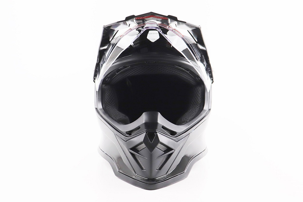 Шолом кросовий/ендуро/АТV зі склом BLD-819-7 S (55-56см), ЧОРНИЙ глянець Київ - фото 5