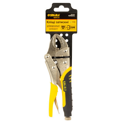 Кліщі Sigma затискні універсальні напівкруглі 180мм CrV (4340251) Вінниця - фото 9