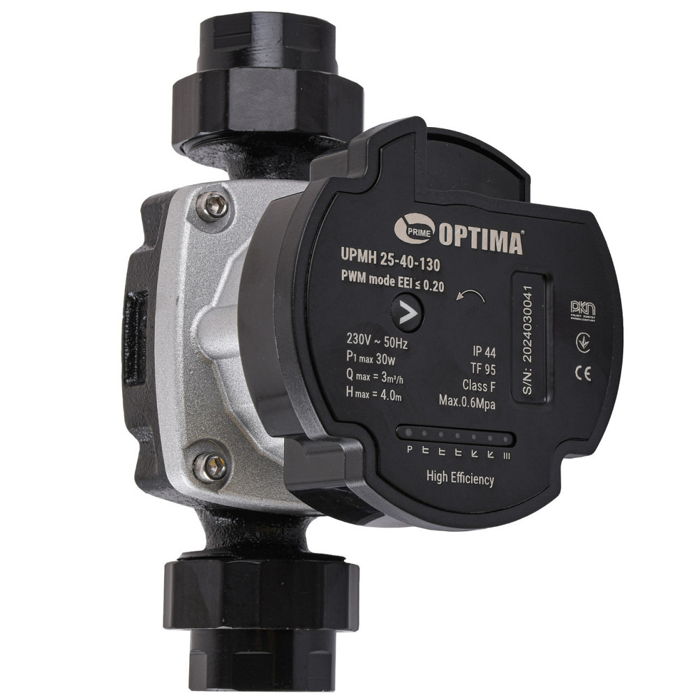 Насос циркуляционный энергосберегающий Optima PRIME UPMH 25-40AUTO 130мм + гайки (000027867) Киев - изображение 1