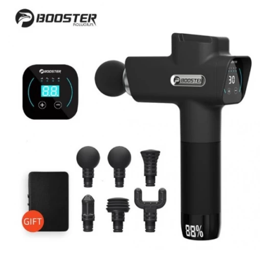 Перкуссионный массажный пистолет Booster M2-D (6 насадок) 30 скоростей Винница