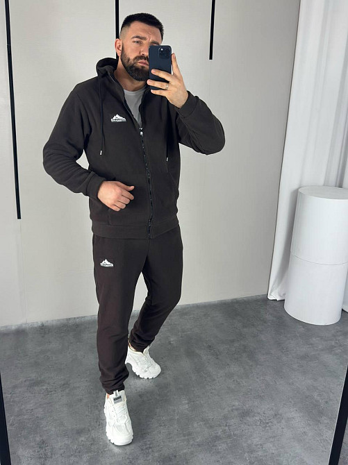 Мужской костюм из флис- полара L-XL, шоколад Одесса - изображение 8