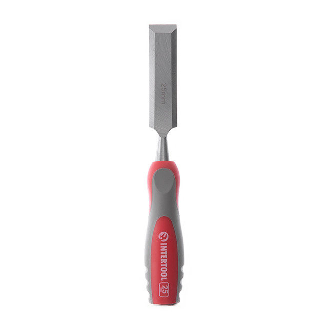 Стамеска 25мм, Cr-V, двокомпонентна рукоятка INTERTOOL HT-3525 Київ - фото 3
