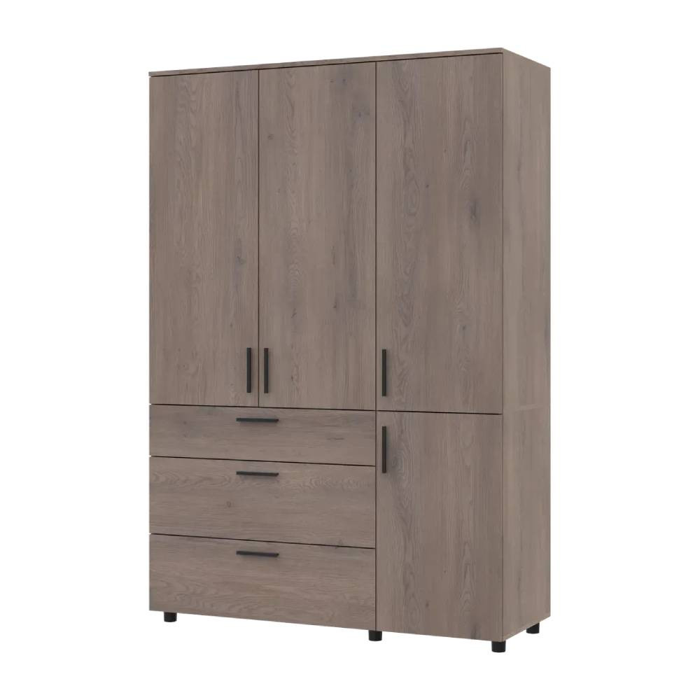 Шкаф для одежды Doros Торн Кремона Канноло 3 ДСП/3Ш (полки) 135х51.6х200 (DRS-012068) Львов - изображение 4
