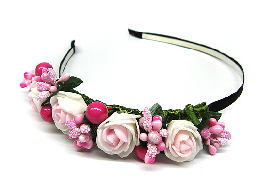 Обідок з квітами для волосся Київ - фото 1