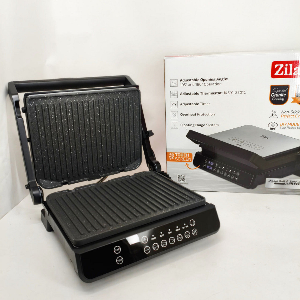 Притискний гриль для булочок і сендвічів, Притискний домашній гриль Якісний LZ-52 Львів - фото 12