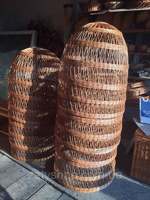 Люстры плетеные из лозы большого диаметра Киев - изображение 3
