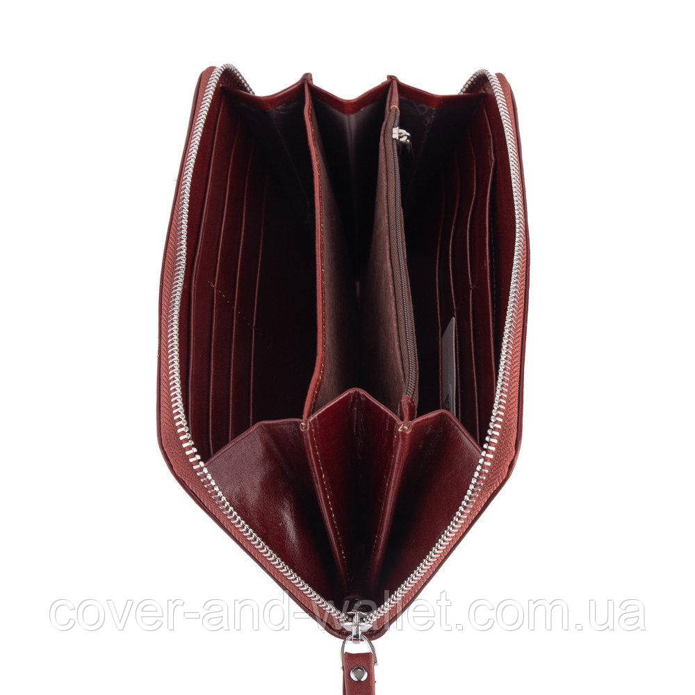 Фірмовий чоловічий шкіряний портмоне клатч на блискавці коричневий BOSTON Київ - фото 6