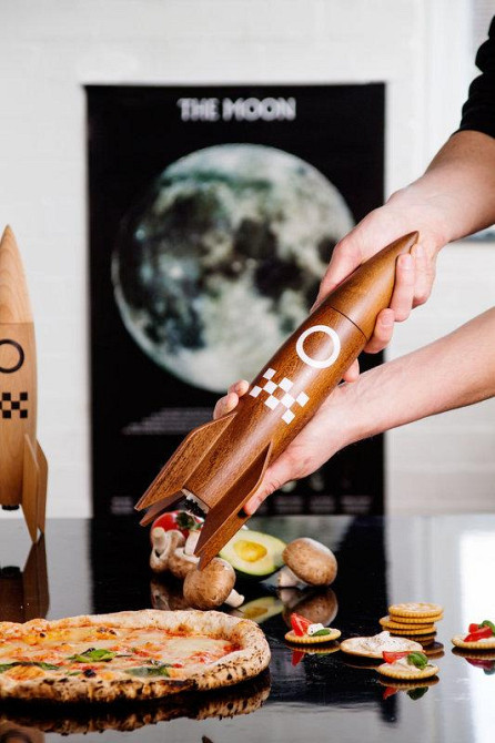 Млин для солі та перцю "Ракета", темна Рівне - фото 1