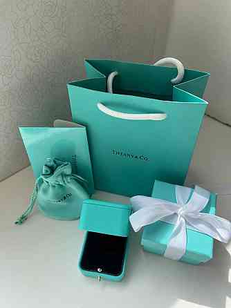 Tiffany / Тіффані подарункове паковання під кільце або сережки-гвоздики — коробочка, зовнішня коробочка, пакет, мішечок, картка Одеса