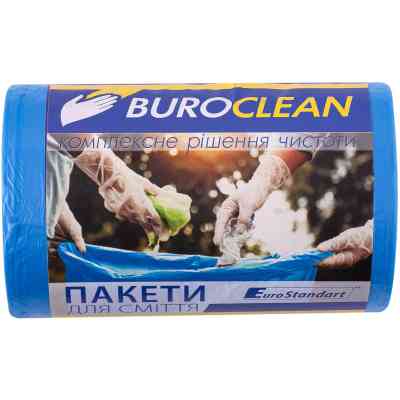 Пакеты для мусора Buroclean EuroStandart синие 35 л 100 шт. (4823078977854) Винница