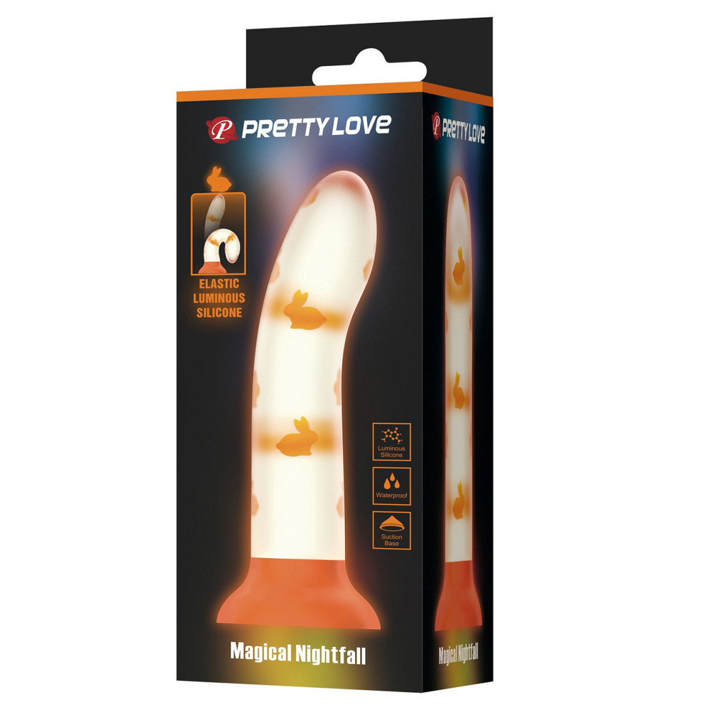 Фаллоимитатор на присоске Pretty Love Magical Nightfall, светящийся в темноте, 17 х 3.3 Sex Aura Киев - изображение 8