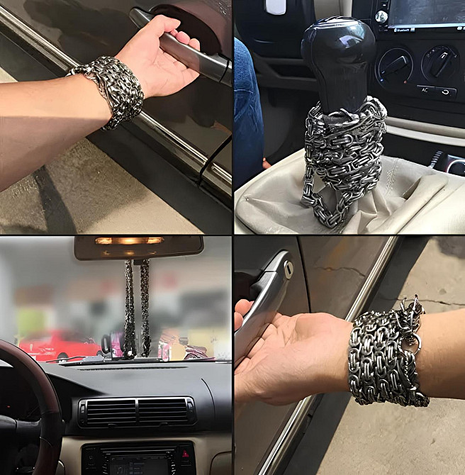 Стальная мужская цепочка Дракон RESTEQ 1 м — брутальный аксессуар с застёжкой в виде драконьей головы Киев - изображение 4