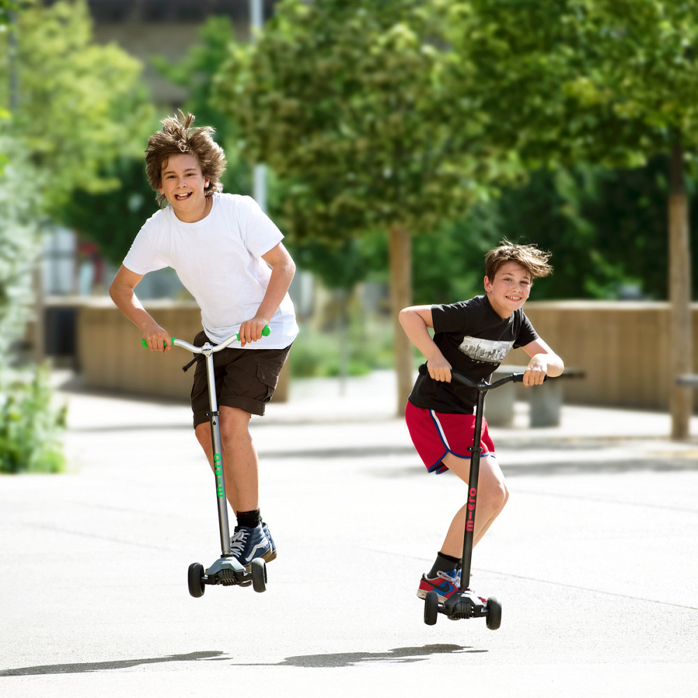 Самокат Micro серії Maxi PRO Deluxe - Сіро-зелений Дніпро - фото 2