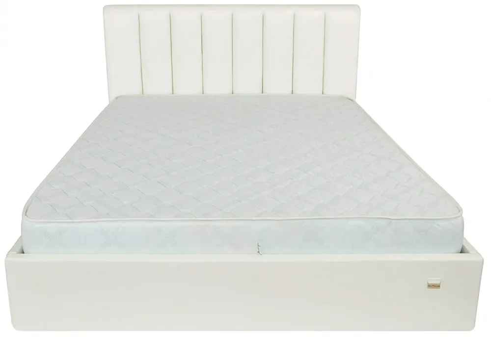 Кровать Sanam Comfort 140 х 200 см Лаки White С подъемным механизмом и нишей для белья Белый Днепр - изображение 2