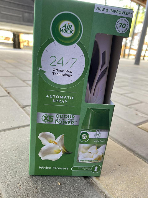 🌿 Air Wick Automatic Spray 24/7 “White Flowers” – свіжість у домі без зусиль! ✨🌸 Київ - фото 2