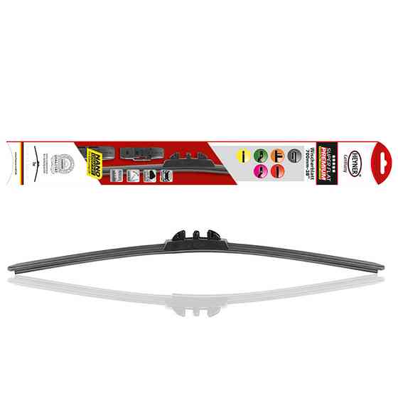 Щітка склоочисника (двірник) безкаркасна (усі адапетри) "Super Flat Premium" 700мм Heyner, 288000 Київ