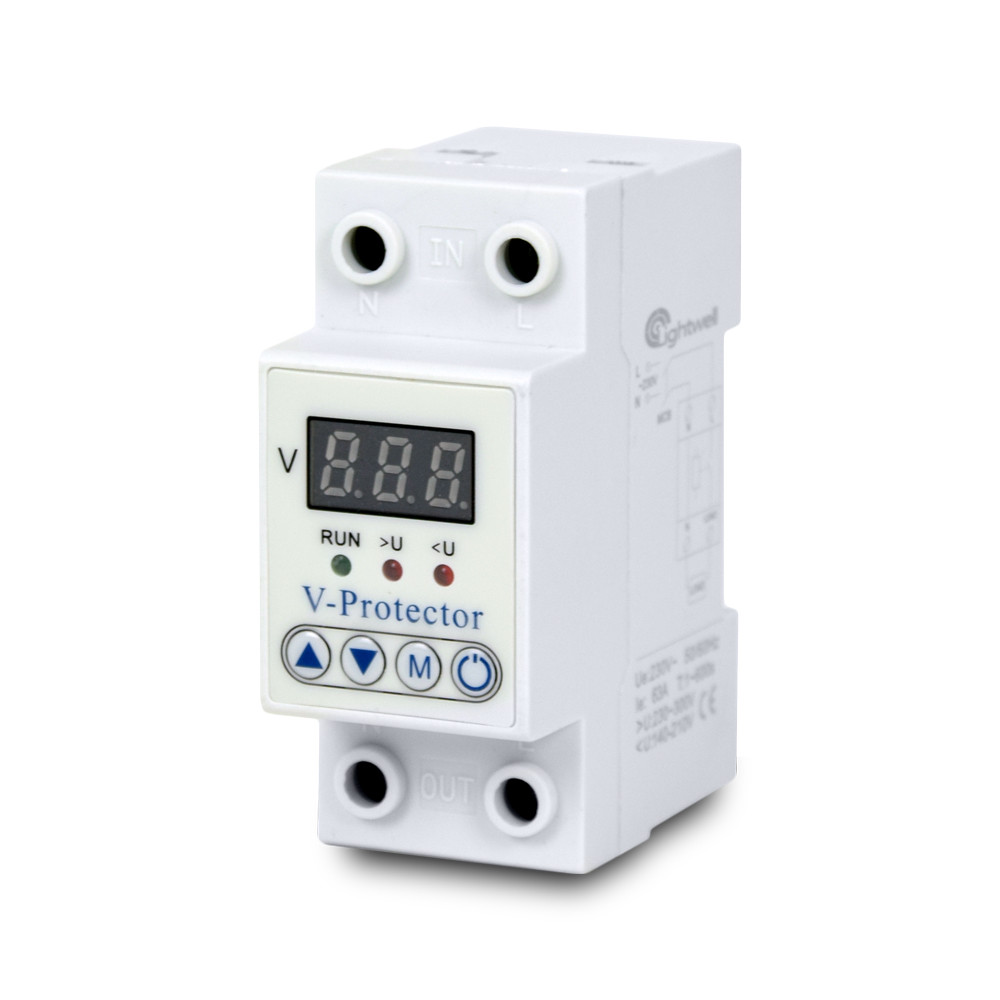 Автоматичний вимикач Lightwell ZS3 V protector 1P+N/63A реле напруги Киев - изображение 1