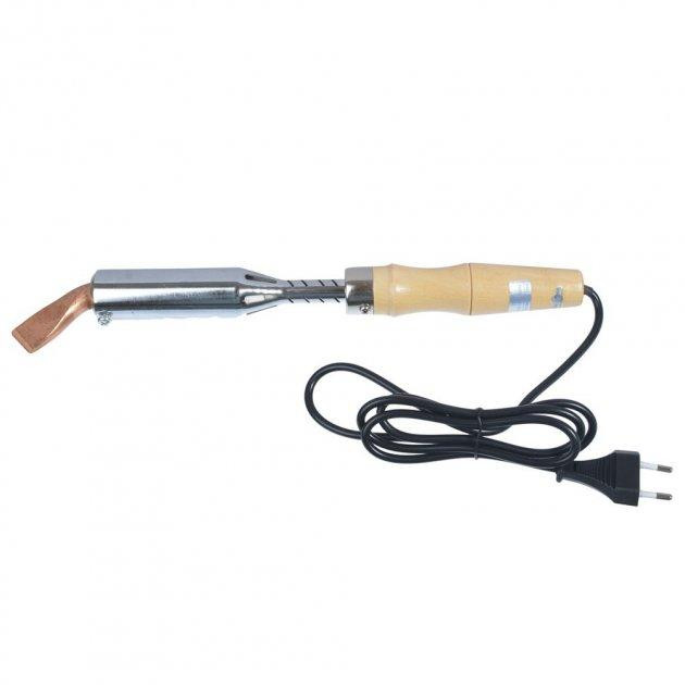 Паяльник с деревянной ручкой, угловое медное жало, 200W, 220V, HandsKit Полтава - изображение 1