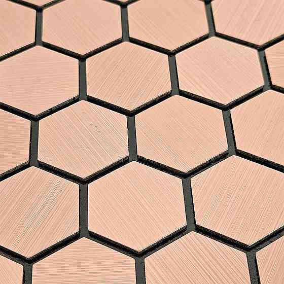 Самоклеющаяся алюминиевая плитка 300х300х3мм Золотые соты SW-00001924 Днепр