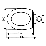 Сидение для унитаза ЭКО 79 крепеж металл Харьков