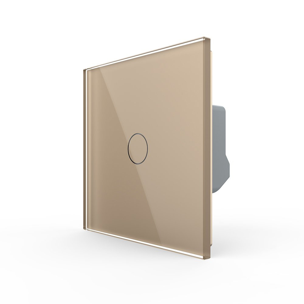 LIVOLO Сенсорна кнопка 1 сенсор 12/24V Livolo золотий скло (VL-C701CH-13) Коломыя - изображение 4