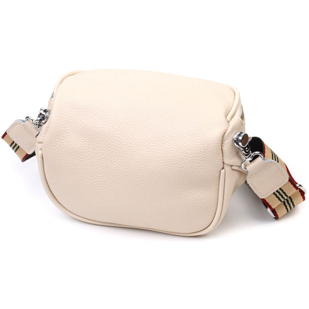 Современная женская сумка через плечо из натуральной кожи 22115 Vintage Белая Киев - изображение 2