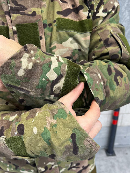 Куртка парку мультикам чоловіча з капюшоном липучки для шевронів. Одеса - фото 8