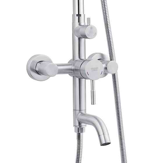 Душевая система для ванны Kroner KRP Edelstahl Klassisch - ESG063 сатин Киев