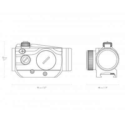 Коліматорний приціл Hawke Vantage 1x25 - Weaver 3 MOA Dot (12103) Вінниця