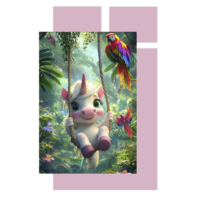 Детский постельный набор Home Line Единорог в джунглях (193168) Винница - изображение 1