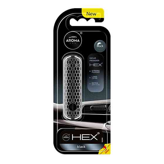 Ароматизатор на дефлектор Aroma Car HEX 13g - BLACK рідкий Київ