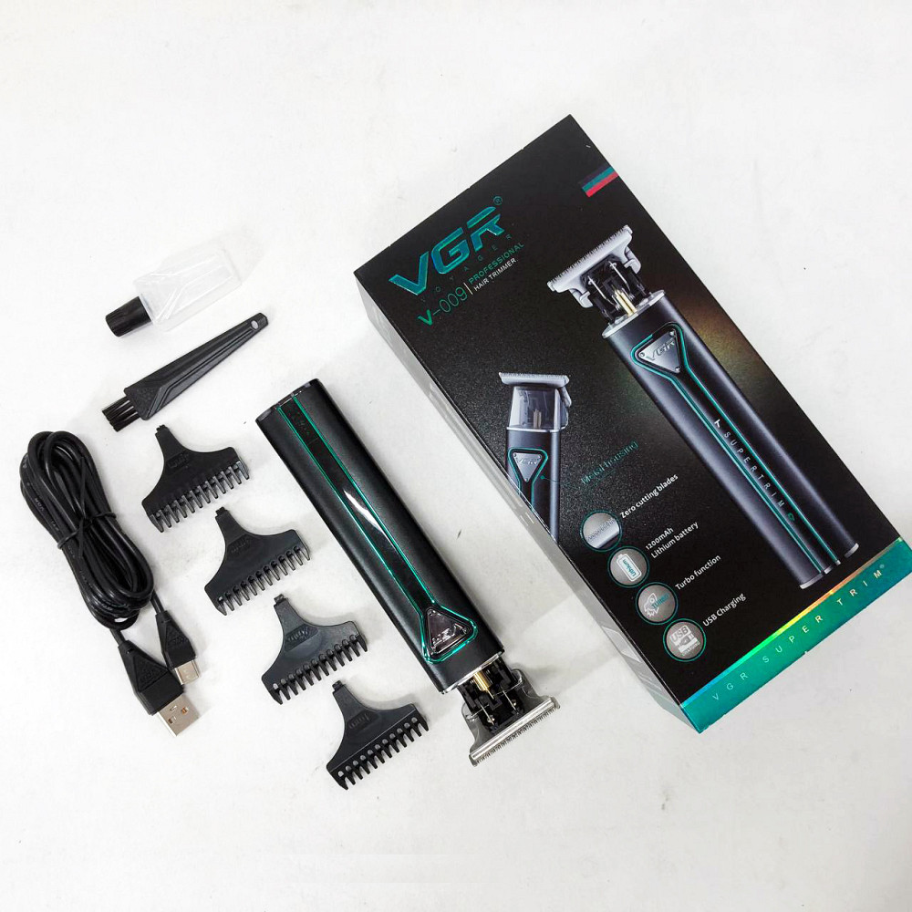 Професійна акумуляторна машинка для стрижки VGR, Професійна машинка для стрижки волосся в салон LF-58 Київ - фото 14