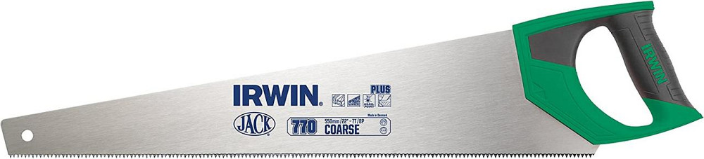 Ножівка для дерева 550 мм 7T/8P поперечний грубий різ, IRWIN Одеса - фото 2