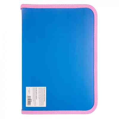 Папка для тетрадей Yes пластиковая на молнии Glamour синяя В5 (492206) Винница