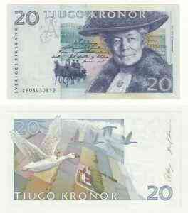 Швеція / Sweden 20 kronor 1991 Pick 61а UNC Полтава