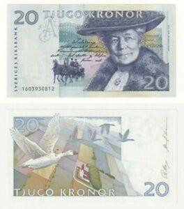Швеція / Sweden 20 kronor 1991 Pick 61а UNC Полтава - фото 1