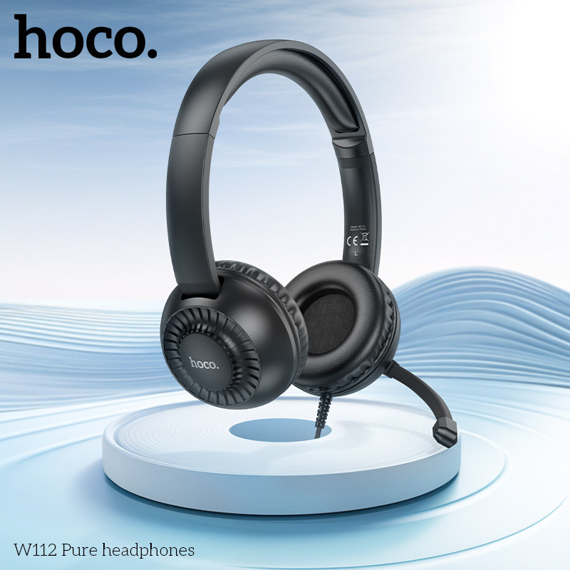Наушники игровые HOCO W112 Pure headphones Black Одесса - изображение 8