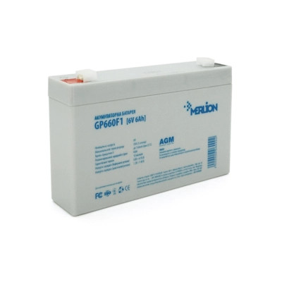Батарея до ДБЖ Merlion 6V-6Ah ( GP660F1NS ) (GP660F1NS) Вінниця - фото 1