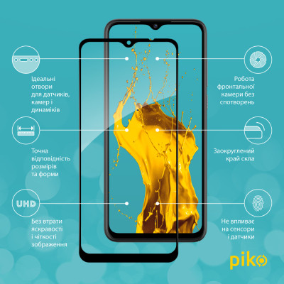 Стекло защитное Piko Full Glue ZTE Blade A53 Black (1283126583315) Винница - изображение 2